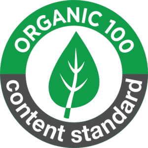 organic 100 content standard seeklogo